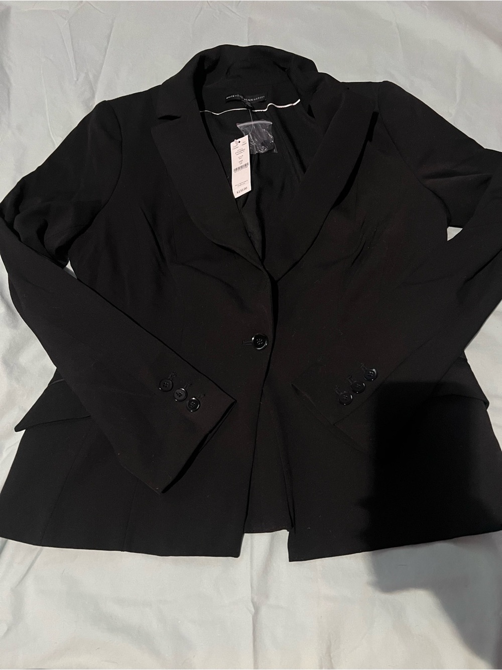 White House Black Market Black Women's Tailored Blazer size 12 NEW!!